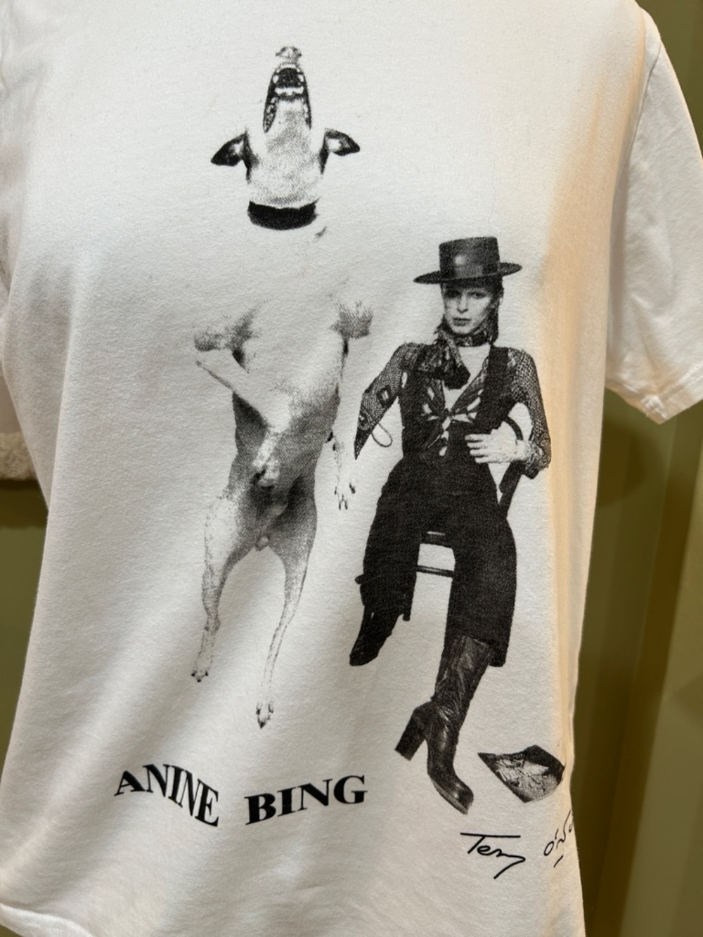 Anine Bing David Bowie Diamond Dogs Tee | Terry O’Neill Graphic Cotton Shirt M - Picture 3 of 9